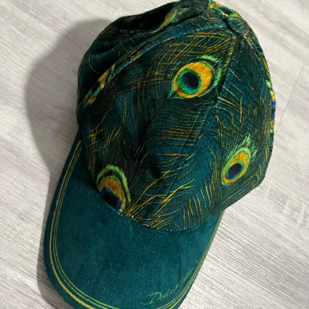 Dolce & Gabbana Suede Peacock Hat